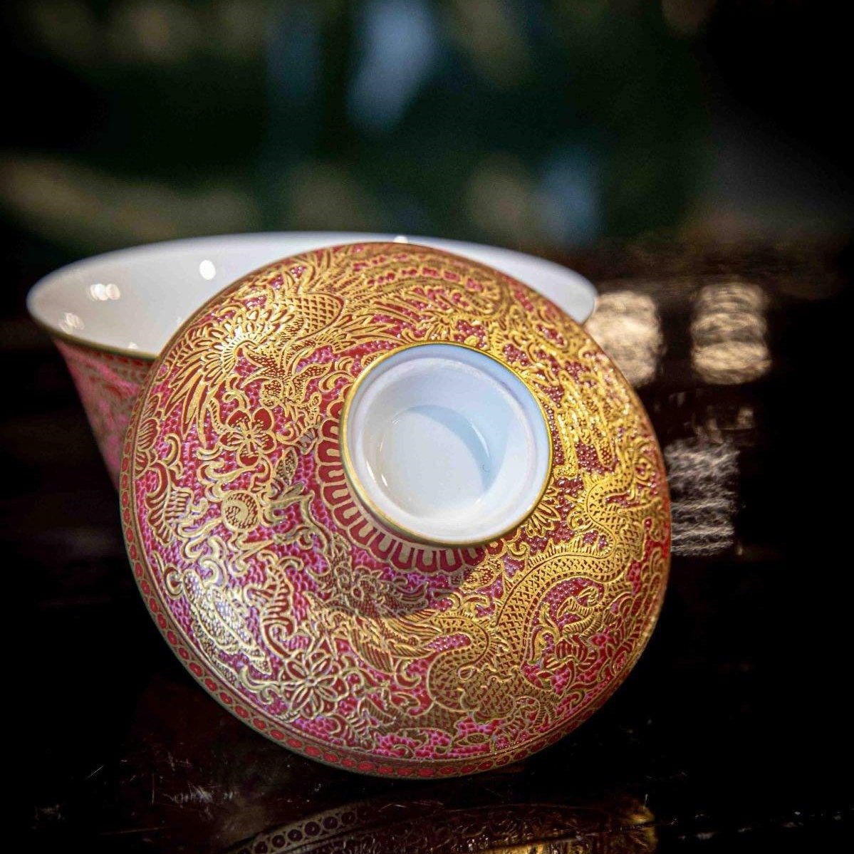 Long Feng 125cc - Jing De Zhen Porcelain Gaiwan - zycs_China