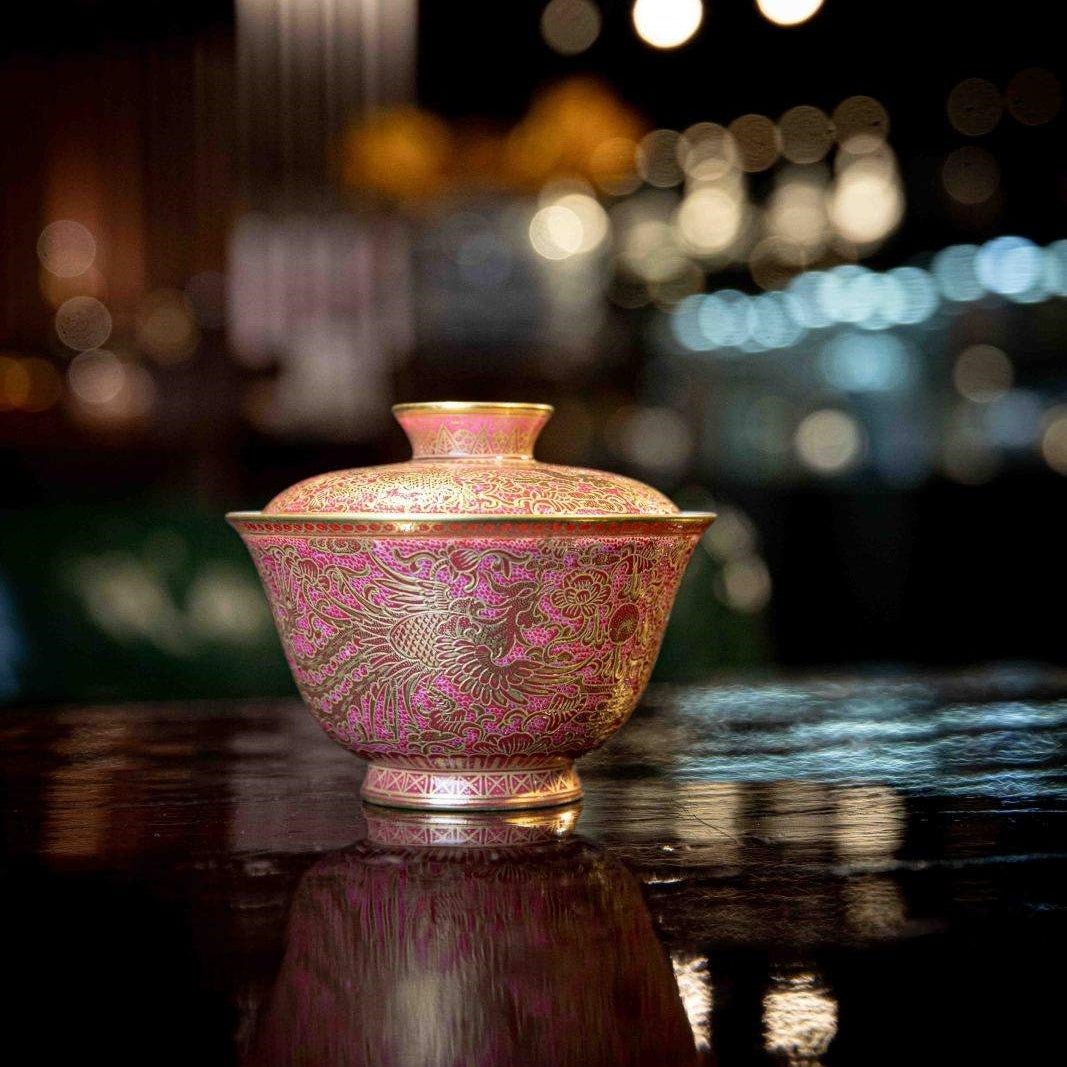 Long Feng 125cc - Jing De Zhen Porcelain Gaiwan - zycs_China