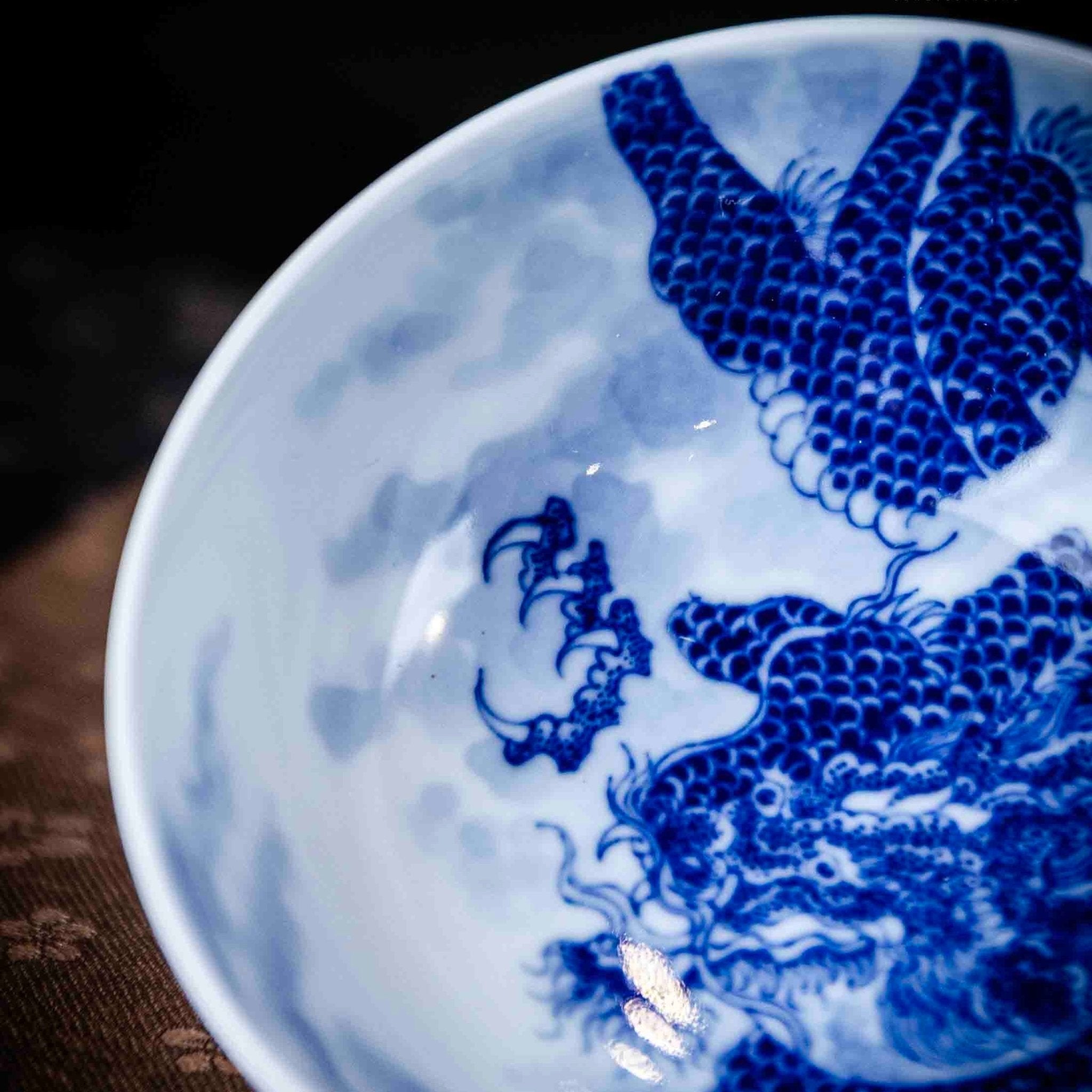 Long Feng 80cc - Jing De Zhen Porcelain Teacup - zycs_China