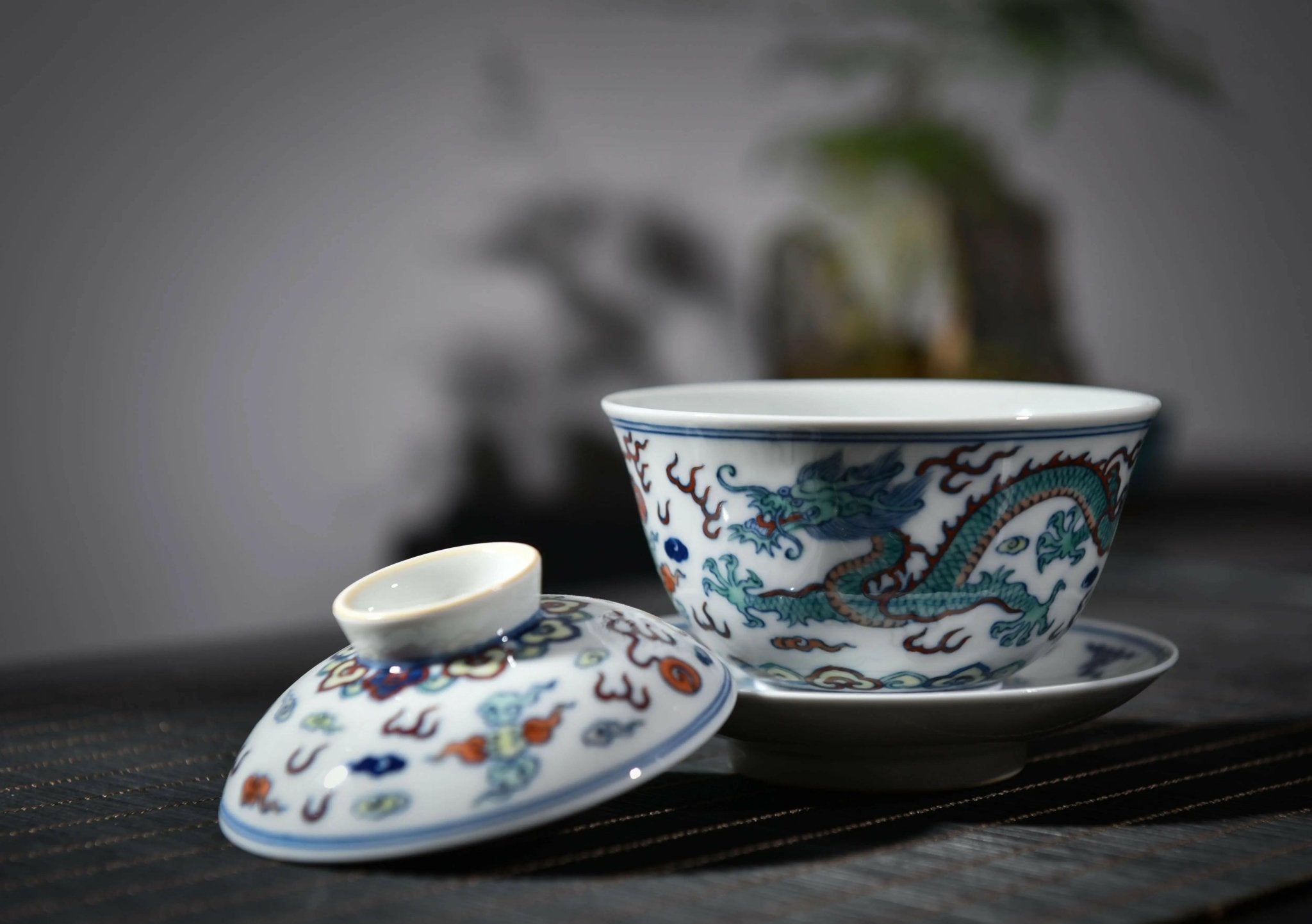 Long Feng Cheng Xiang - Jing De Zhen Porcelain Gaiwan - zycs_China