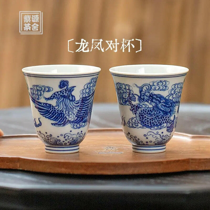 Long Feng Dui Bei - Jing De Zhen Porcelain Teacup - zycs_China - tea - teapot