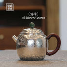 Long Zhu 200cc - Handmade silver pot - zycs_China - tea - teapot
