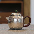 Long Zhu 200cc - Handmade silver pot - zycs_China - tea - teapot