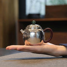 Long Zhu 200cc - Handmade silver pot - zycs_China - tea - teapot