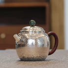 Long Zhu 200cc - Handmade silver pot - zycs_China - tea - teapot