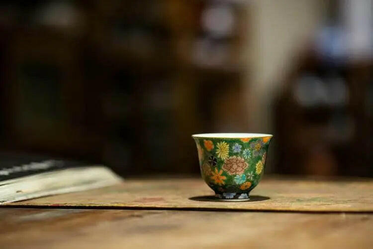 Lv Di Tuan Hua - Jing De Zhen Porcelain Teacup - zycs_China - tea - teapot