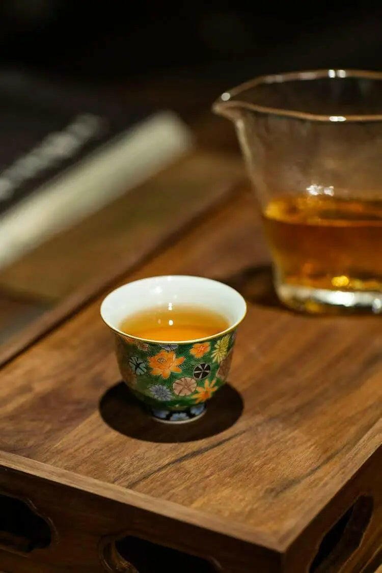 Lv Di Tuan Hua - Jing De Zhen Porcelain Teacup - zycs_China - tea - teapot