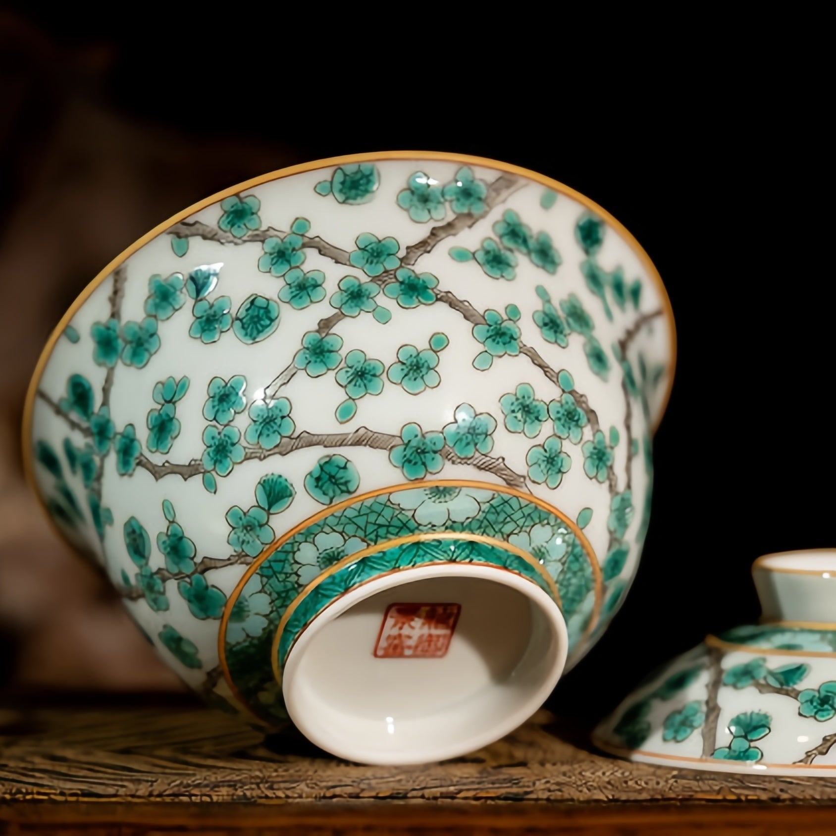 Lv Mei 180cc - Jing De Zhen Porcelain Gaiwan - zycs_China