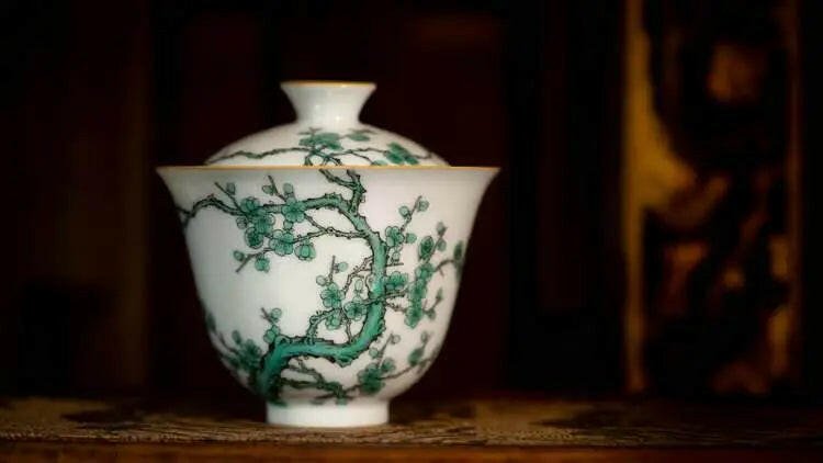 Lv Mei Hua - Jing De Zhen Porcelain Gaiwan - zycs_China - tea - teapot