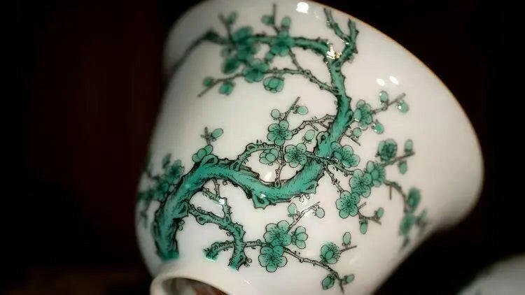 Lv Mei Hua - Jing De Zhen Porcelain Gaiwan - zycs_China - tea - teapot