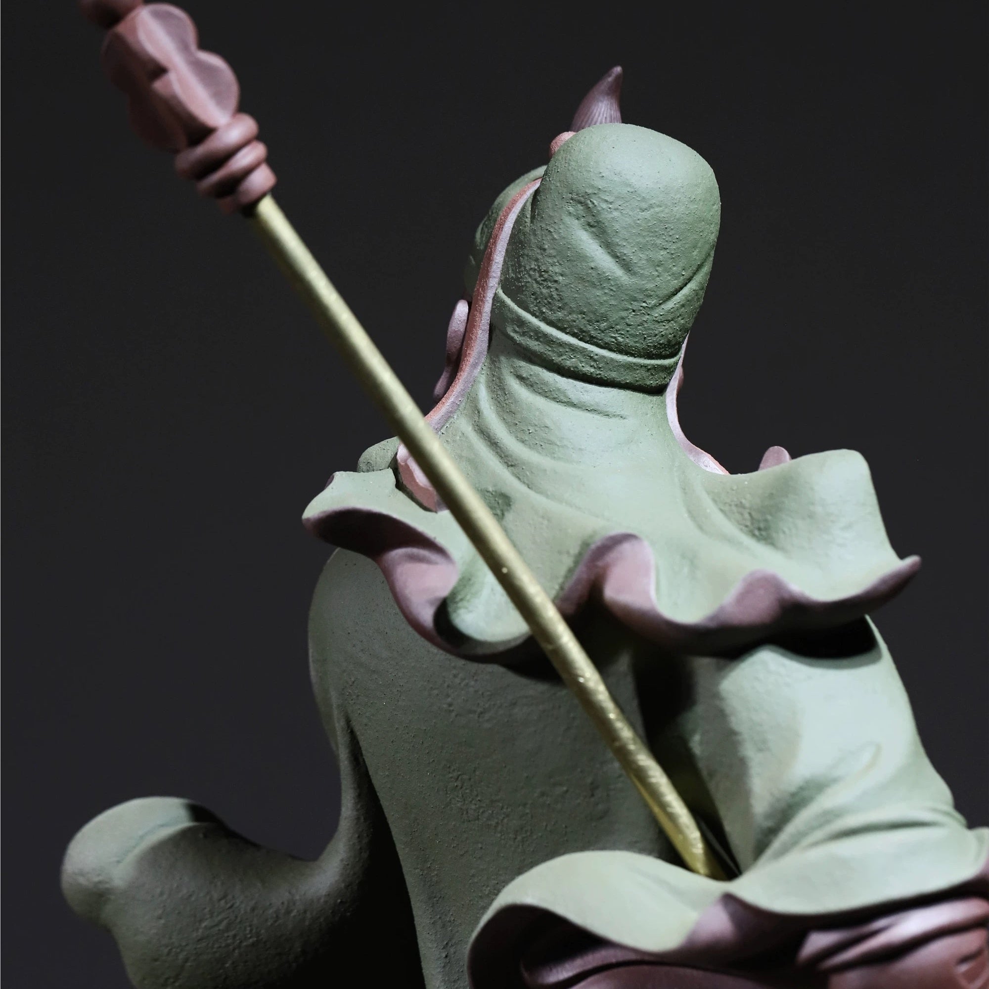 Lv Pao Guan Gong - Zisha Sculpture - zycs_China