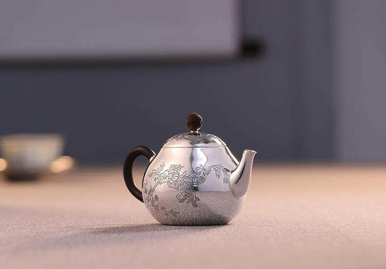 Man Cao 170cc - Handmade silver pot - zycs_China - tea - teapot