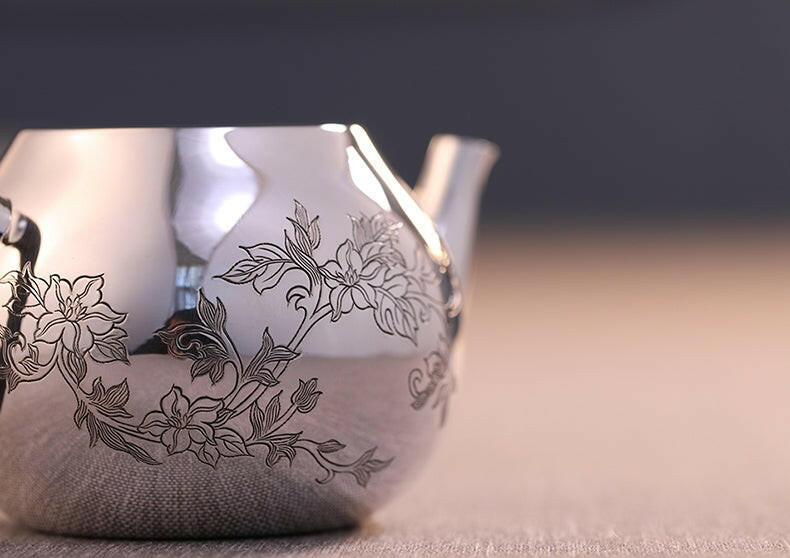 Man Cao 170cc - Handmade silver pot - zycs_China - tea - teapot