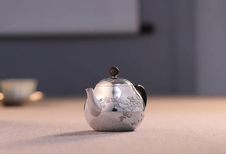 Man Cao 170cc - Handmade silver pot - zycs_China - tea - teapot