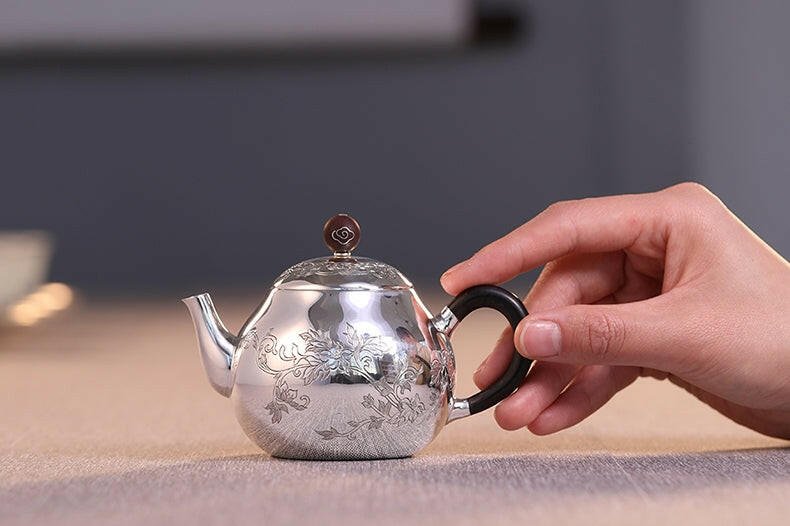 Man Cao 170cc - Handmade silver pot - zycs_China - tea - teapot
