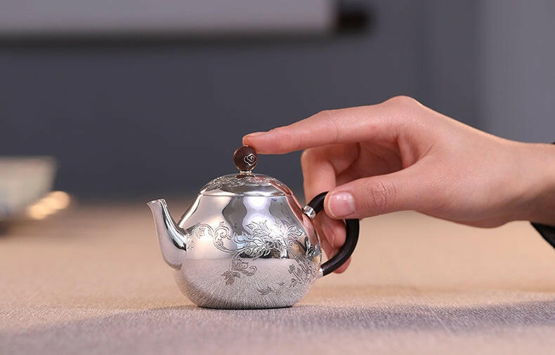 Man Cao 170cc - Handmade silver pot - zycs_China - tea - teapot