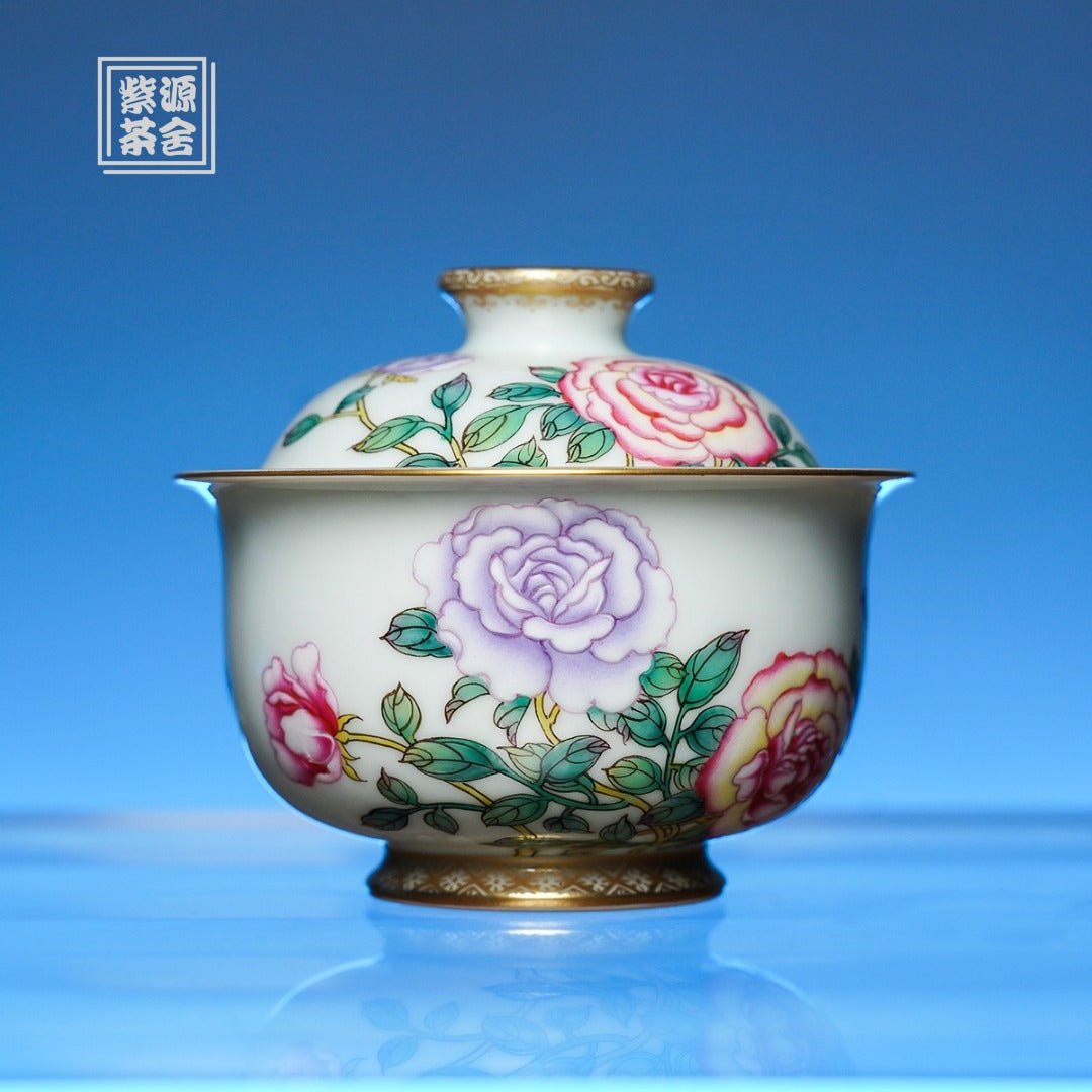 Mei Gui Hua 120cc - Jing De Zhen Porcelain Gaiwan - zycs_China