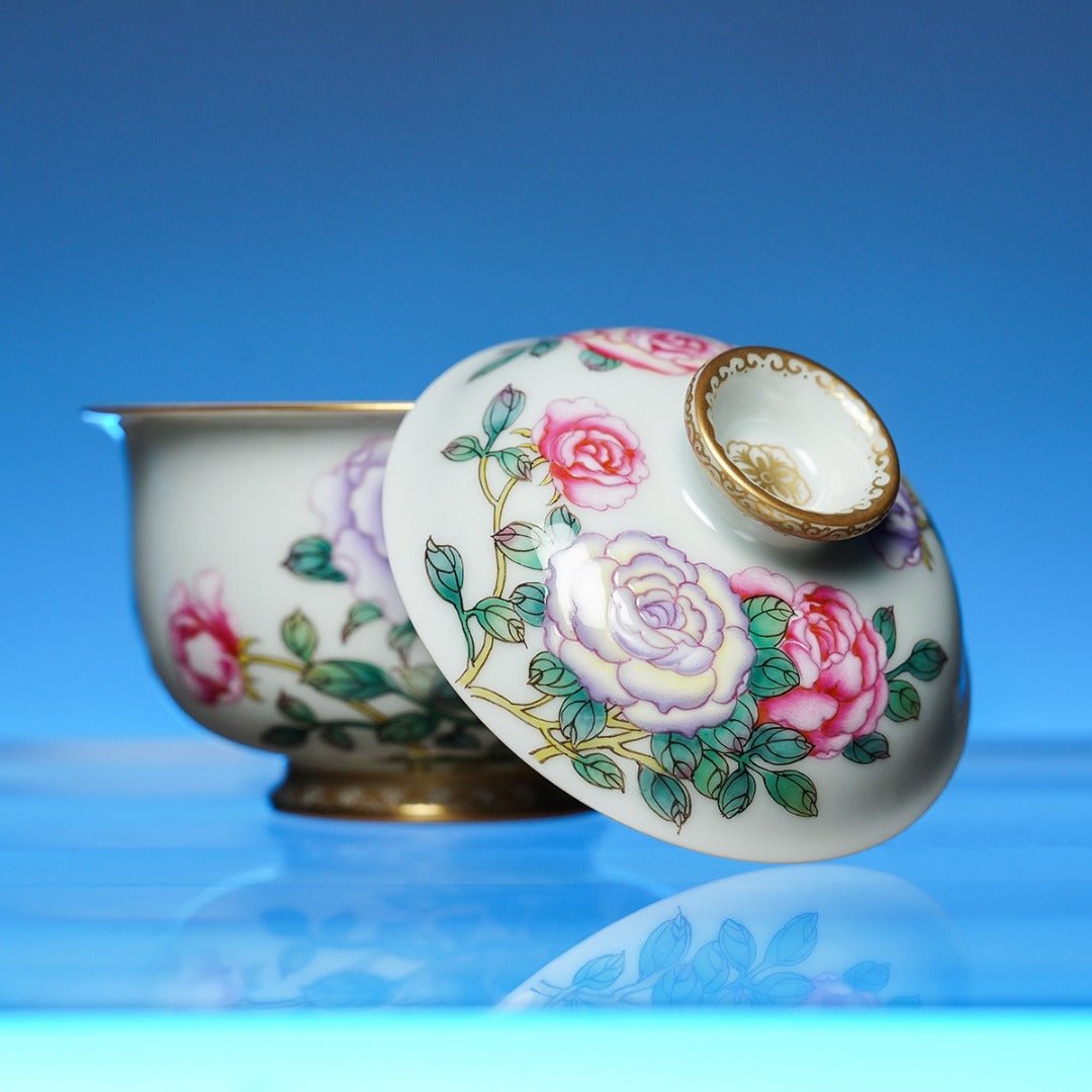 Mei Gui Hua 120cc - Jing De Zhen Porcelain Gaiwan - zycs_China