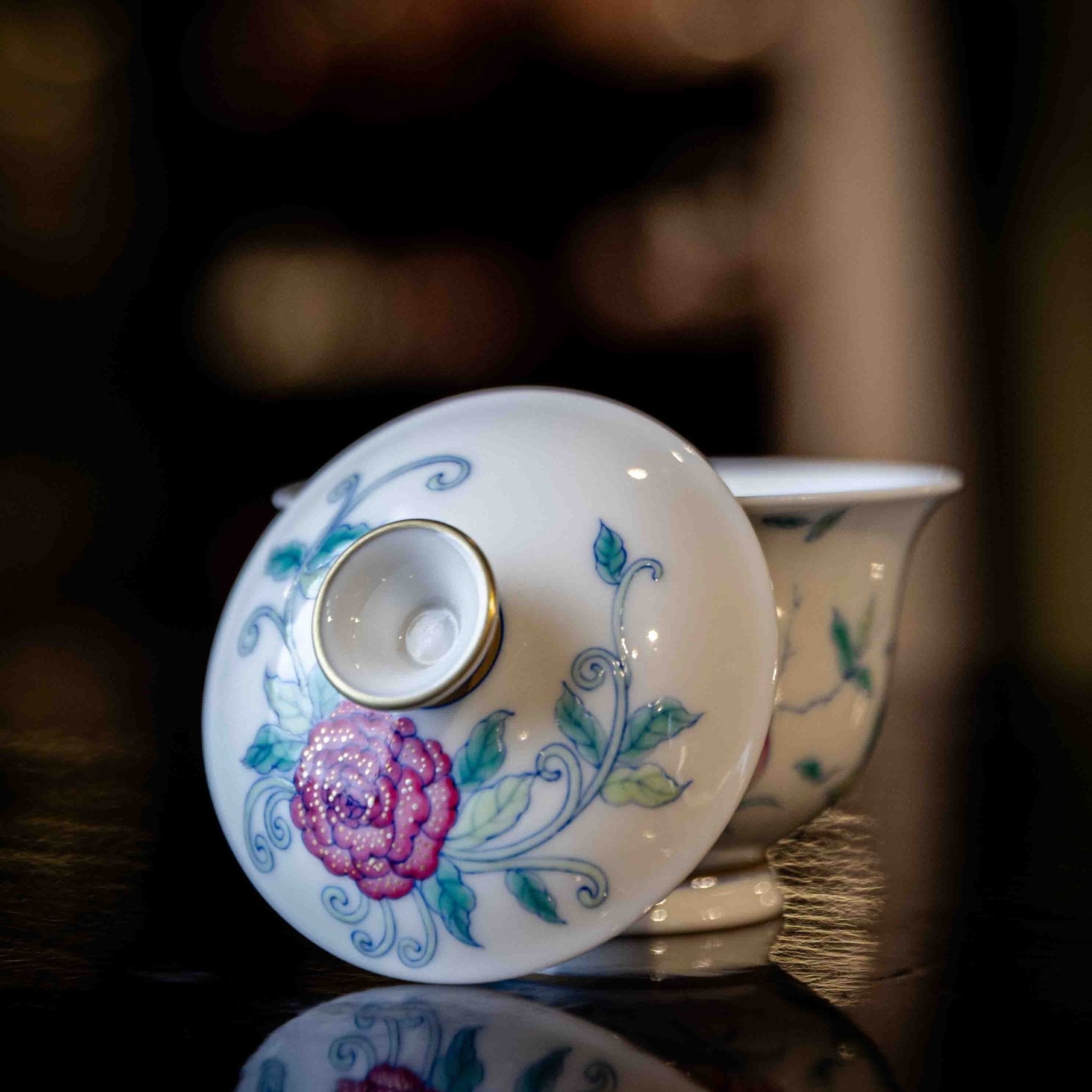 Mei Gui Hua 125cc - Jing De Zhen Porcelain Gaiwan - zycs_China