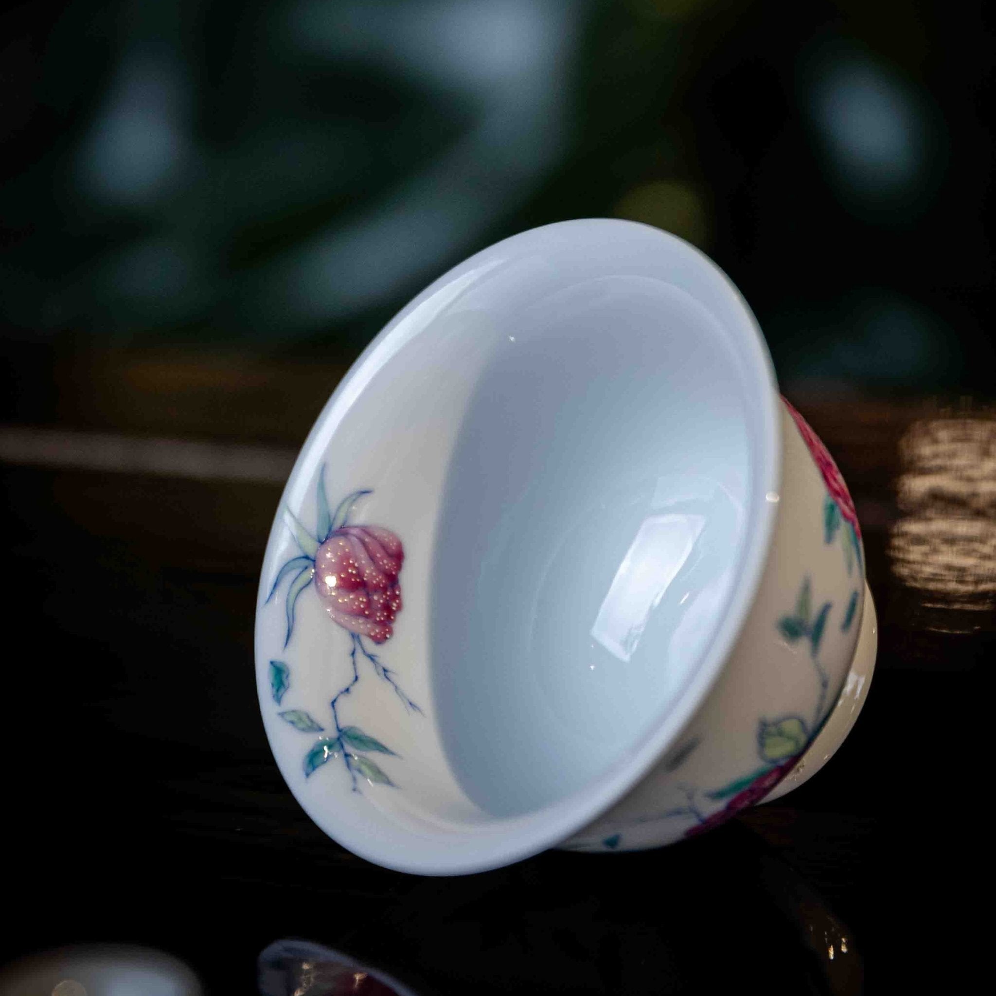Mei Gui Hua 125cc - Jing De Zhen Porcelain Gaiwan - zycs_China