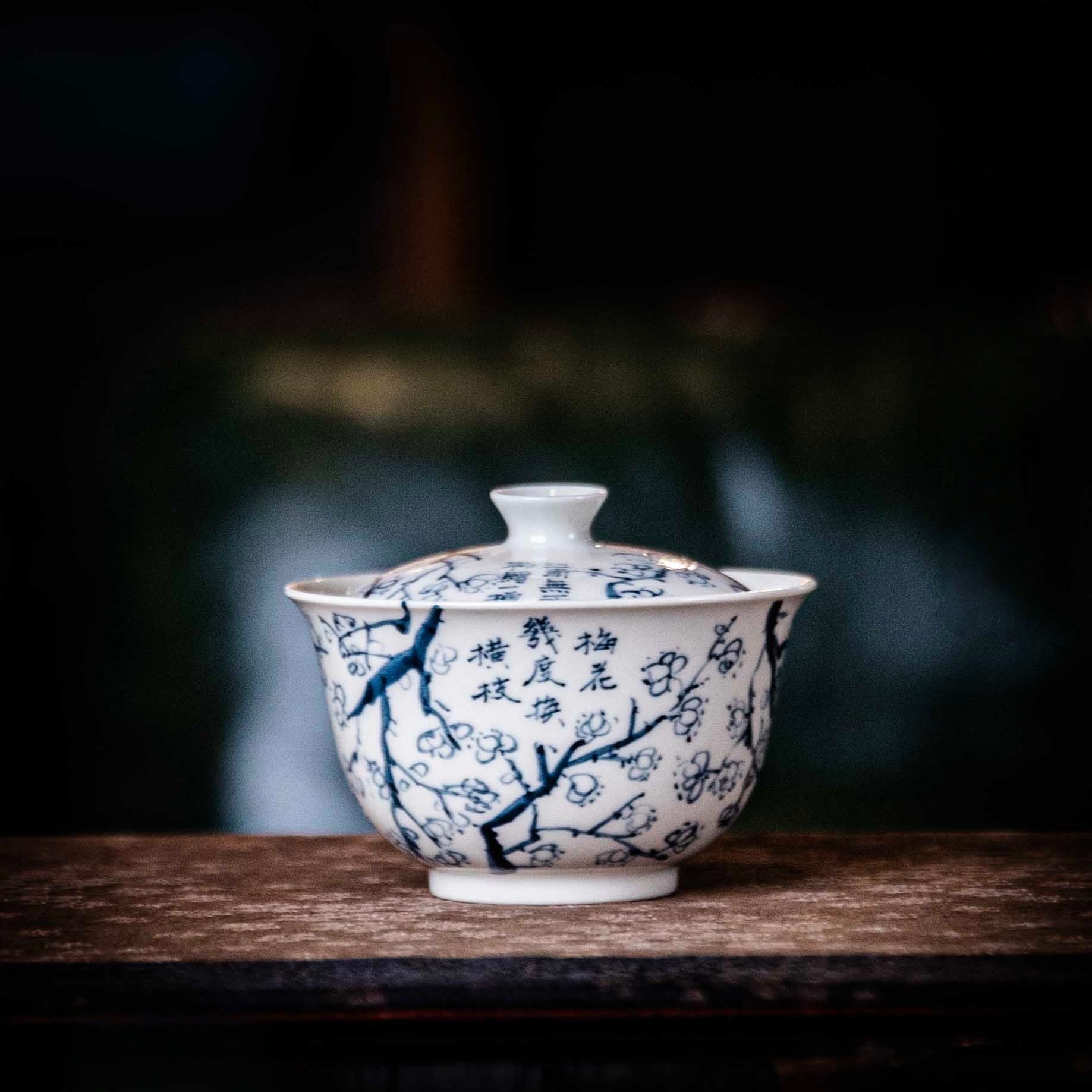 Mei Hua 100cc - Jing De Zhen Porcelain Gaiwan - zycs_China