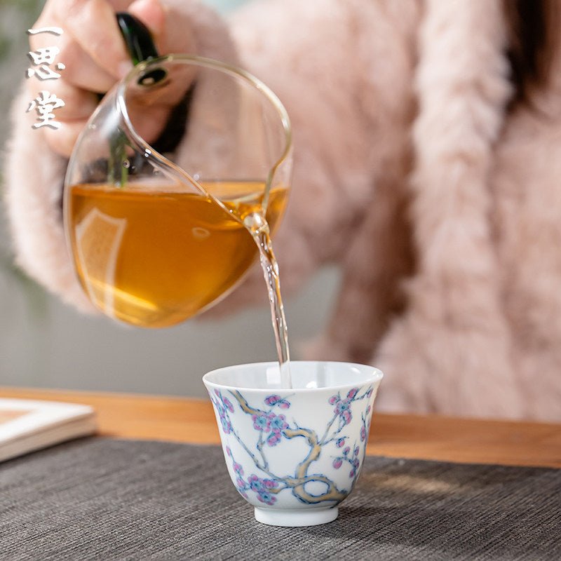 Mei Hua 140cc - Jing De Zhen Porcelain Gaiwan - zycs_China