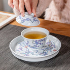 Mei Hua 140cc - Jing De Zhen Porcelain Gaiwan - zycs_China