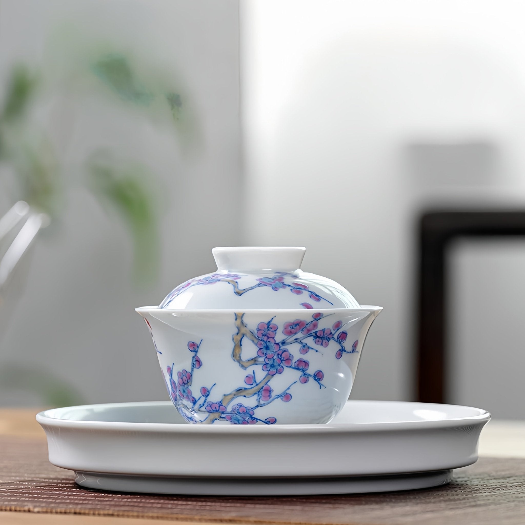 Mei Hua 140cc - Jing De Zhen Porcelain Gaiwan - zycs_China