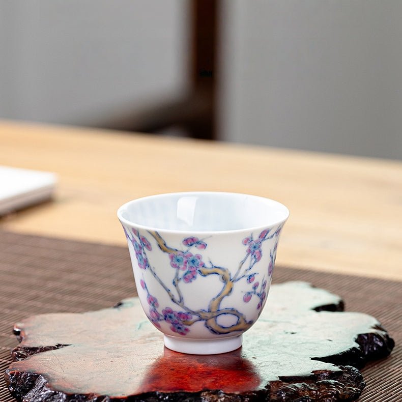 Mei Hua 140cc - Jing De Zhen Porcelain Gaiwan - zycs_China