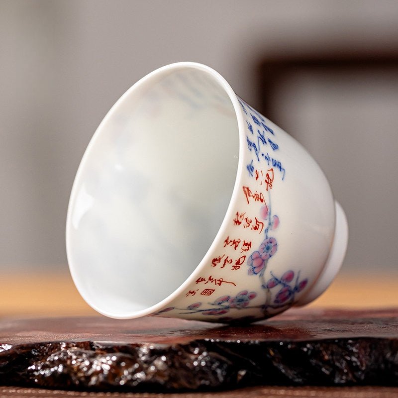 Mei Hua 140cc - Jing De Zhen Porcelain Gaiwan - zycs_China