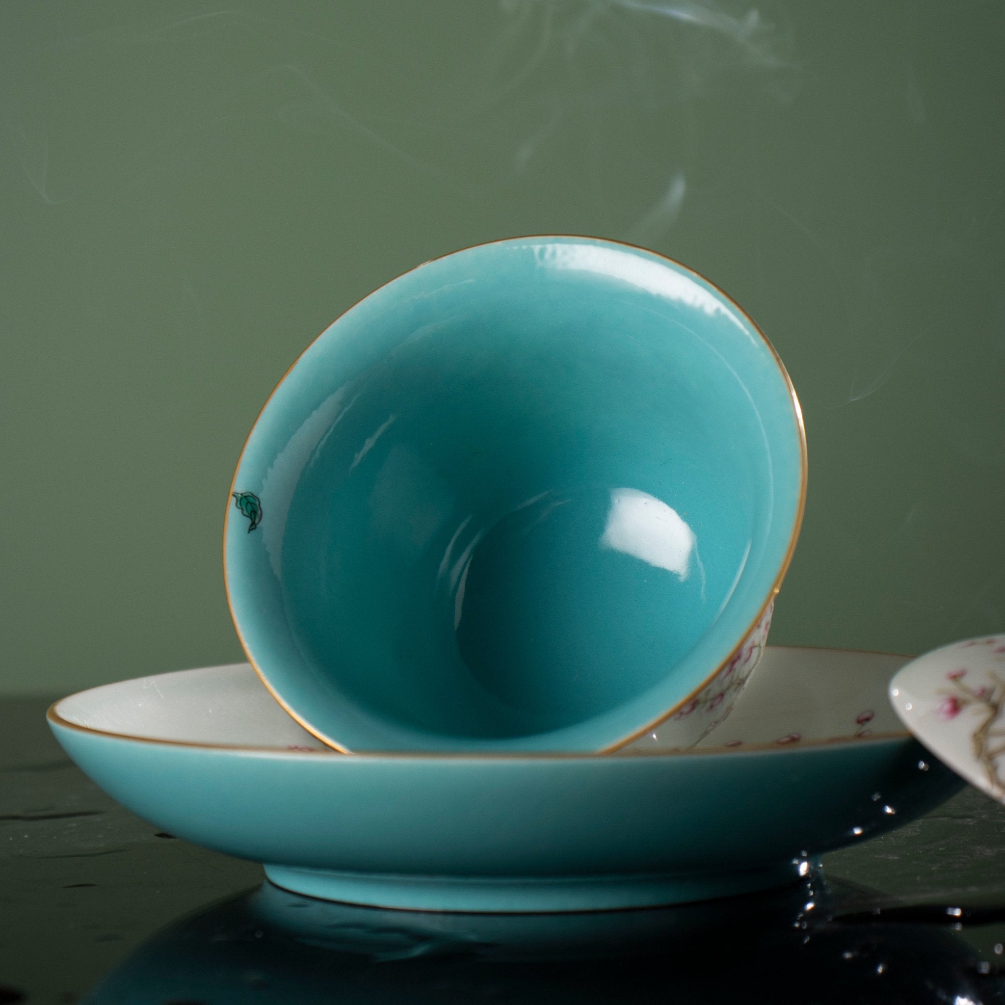 Mei Kai Wu Fu 100cc - Jing De Zhen Porcelain Gaiwan - zycs_China
