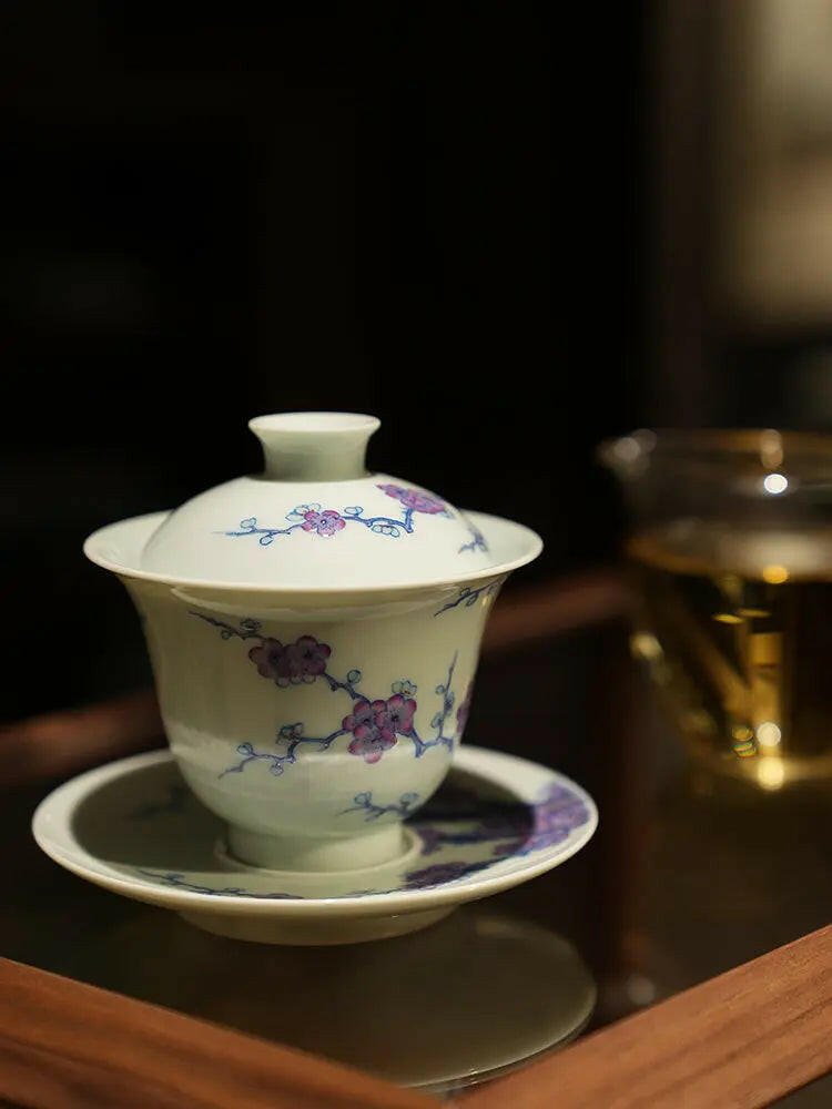 Mei Kai Wu Fu 145cc - Jing De Zhen Handmade Gai Wan - zycs_China - tea - teapot