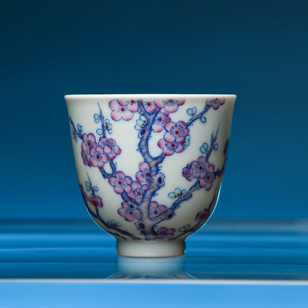Mei Kai Wu Fu 145cc - Jing De Zhen Porcelain Gaiwan - zycs_China