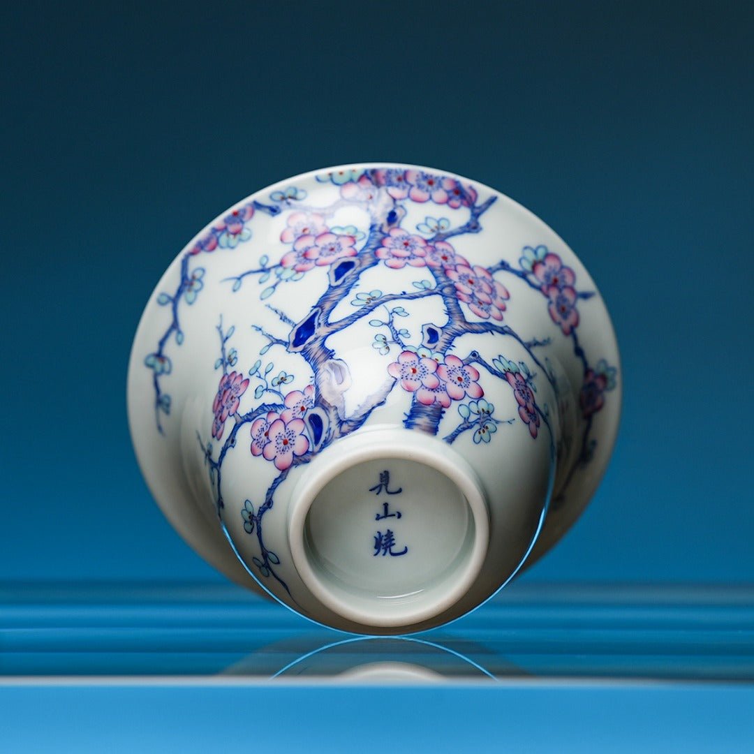 Mei Kai Wu Fu 145cc - Jing De Zhen Porcelain Gaiwan - zycs_China