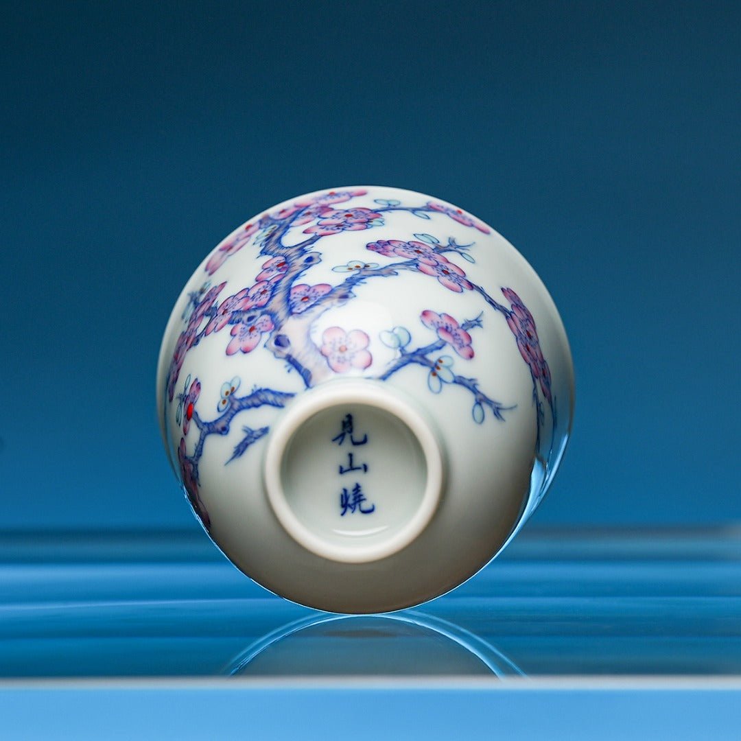 Mei Kai Wu Fu 145cc - Jing De Zhen Porcelain Gaiwan - zycs_China