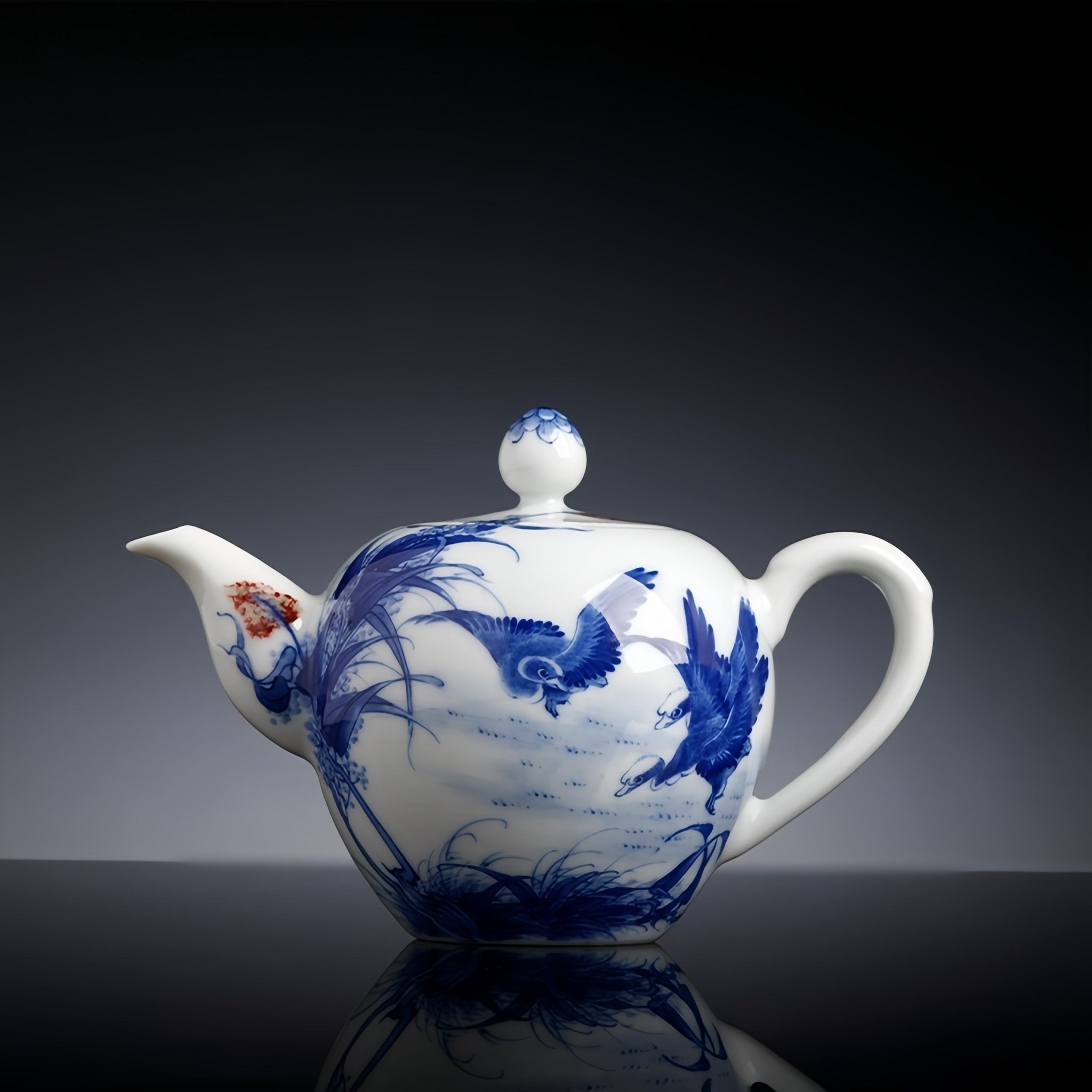 Mei Ren Jian 165cc - Jing De Zhen Porcelain Teapot - zycs_China