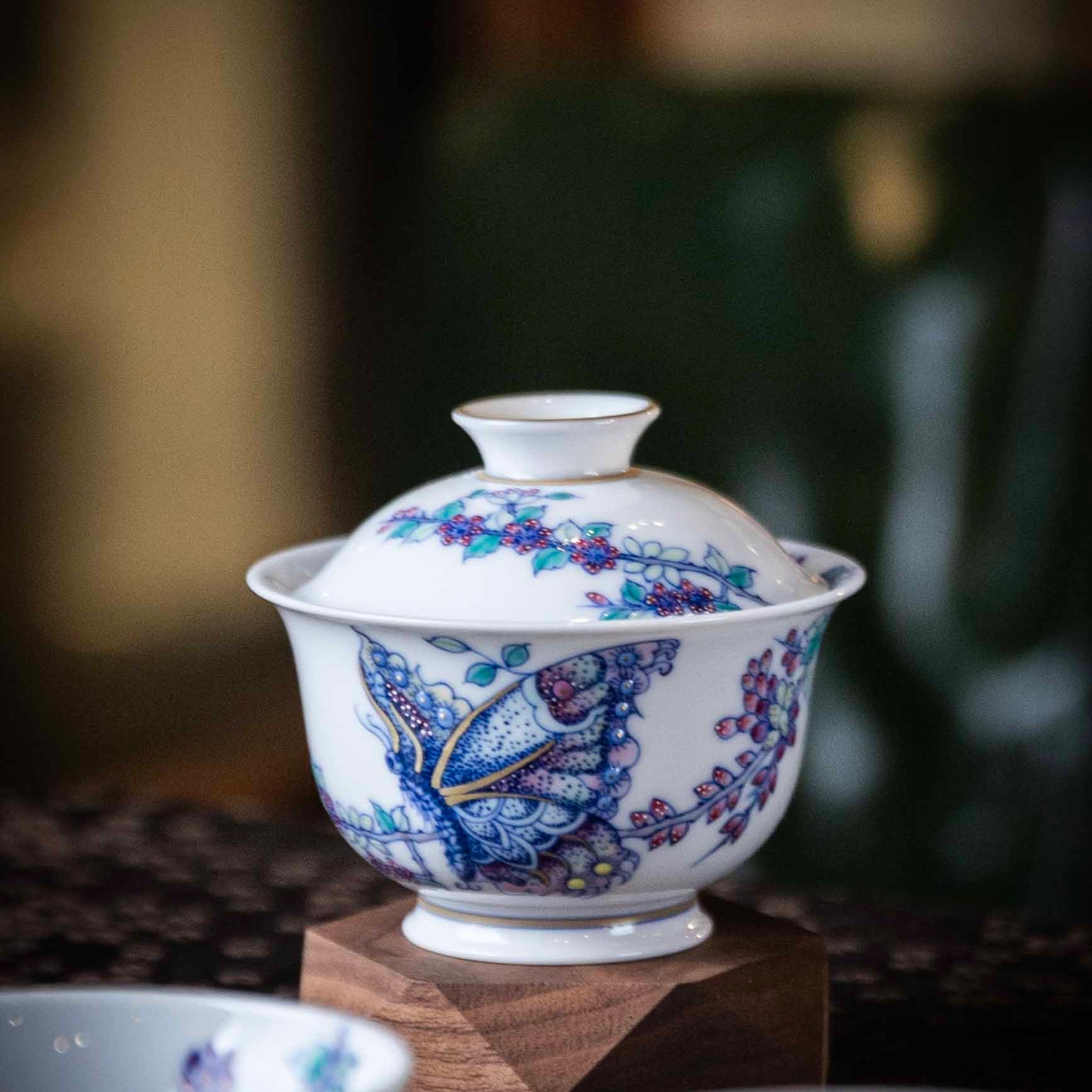 Meng Die 110cc - Jing De Zhen Porcelain Gaiwan - zycs_China