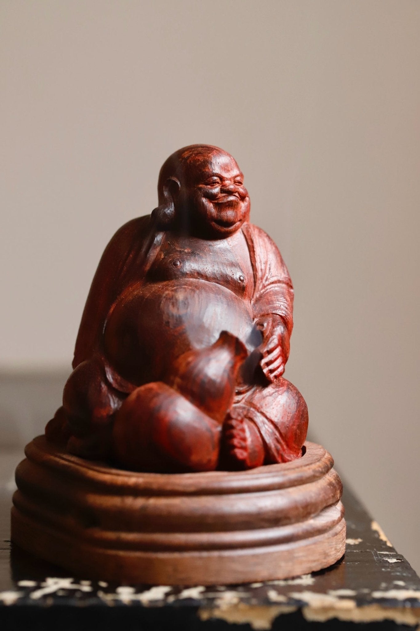 Mi Le - Wood Sculpture - zycs_China