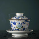 Miao Jin Die Lian Hua - Jing De Zhen Porcelain Gaiwan - zycs_China - tea - teapot