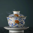 Miao Jin Die Lian Hua - Jing De Zhen Porcelain Gaiwan - zycs_China - tea - teapot