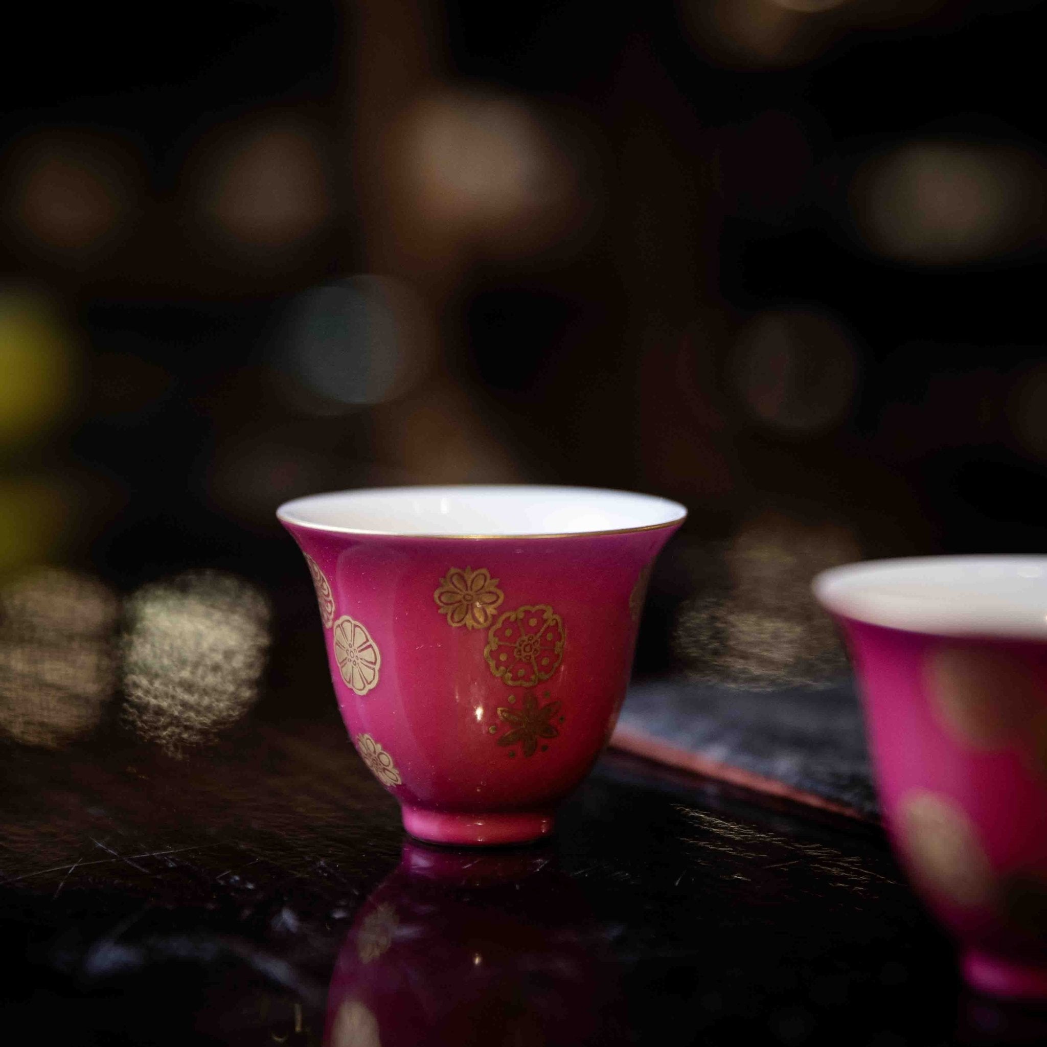 Miao Jin Pi Qiu Hua 120cc - Jing De Zhen Porcelain Gaiwan - zycs_China