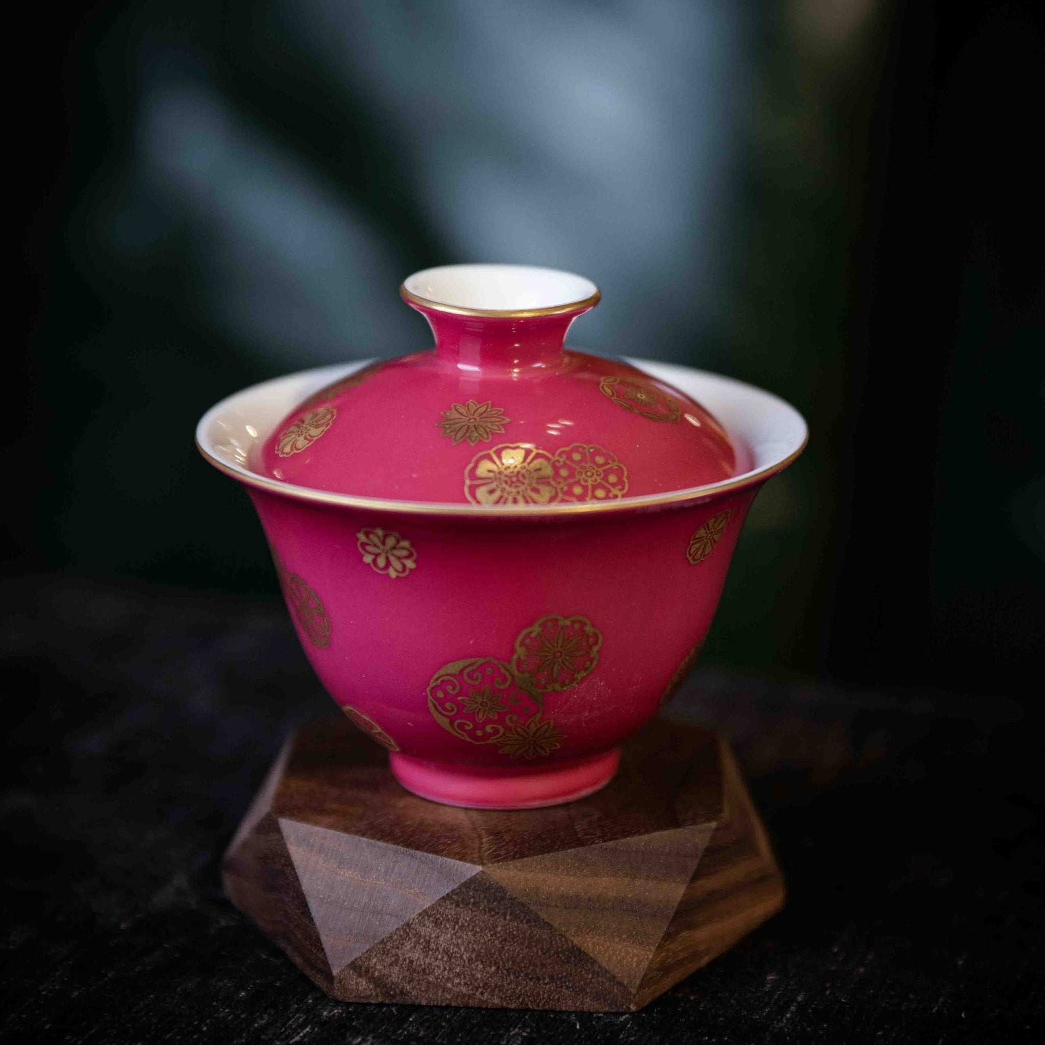Miao Jin Pi Qiu Hua 120cc - Jing De Zhen Porcelain Gaiwan - zycs_China