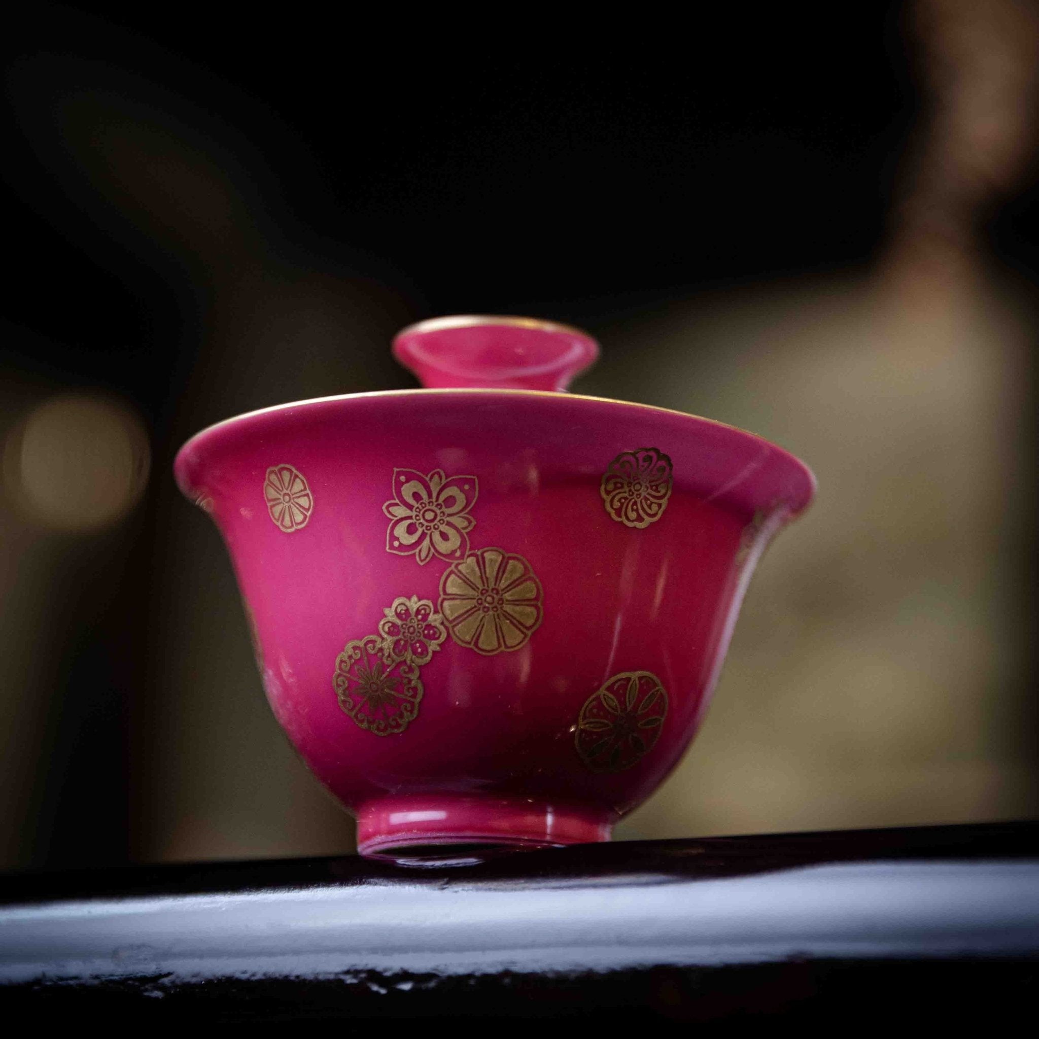 Miao Jin Pi Qiu Hua 120cc - Jing De Zhen Porcelain Gaiwan - zycs_China