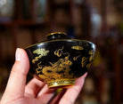Miao Jin Shuang Long Wen - Jing De Zhen Porcelain Gaiwan - zycs_China - tea - teapot