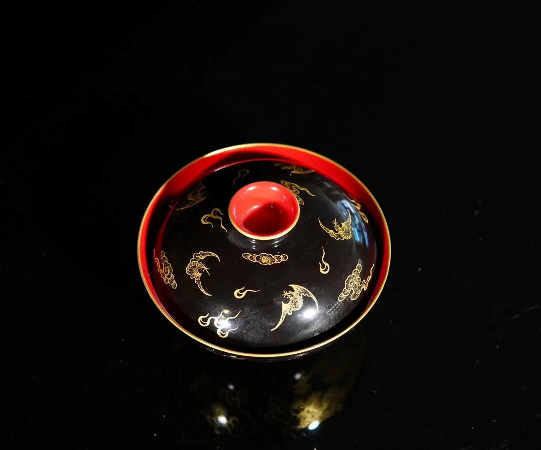 Miao Jin Shuang Long Wen - Jing De Zhen Porcelain Gaiwan - zycs_China - tea - teapot