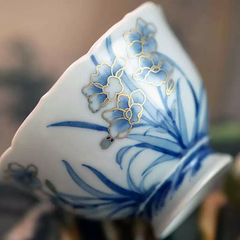 Miao Jin Shui Xian - Jing De Zhen Porcelain Teacup - zycs_China
