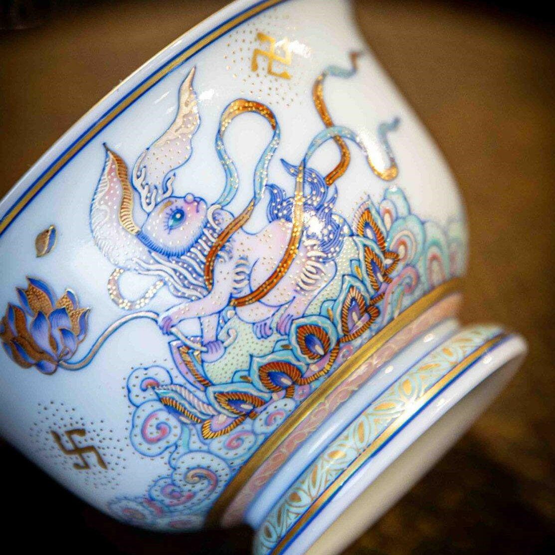 Miao Jin Yu Tu - Jing De Zhen Porcelain Gaiwan - zycs_China