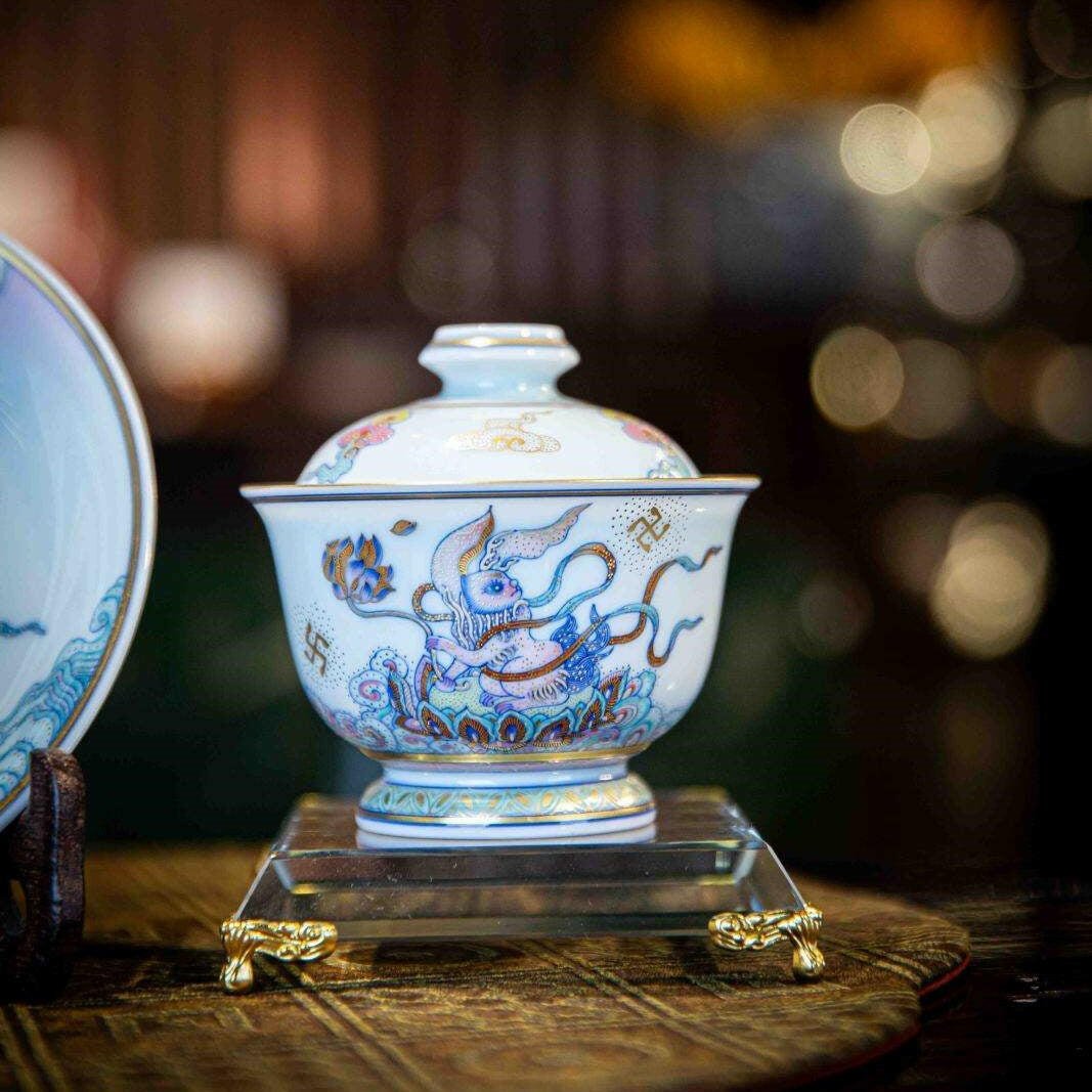 Miao Jin Yu Tu - Jing De Zhen Porcelain Gaiwan - zycs_China