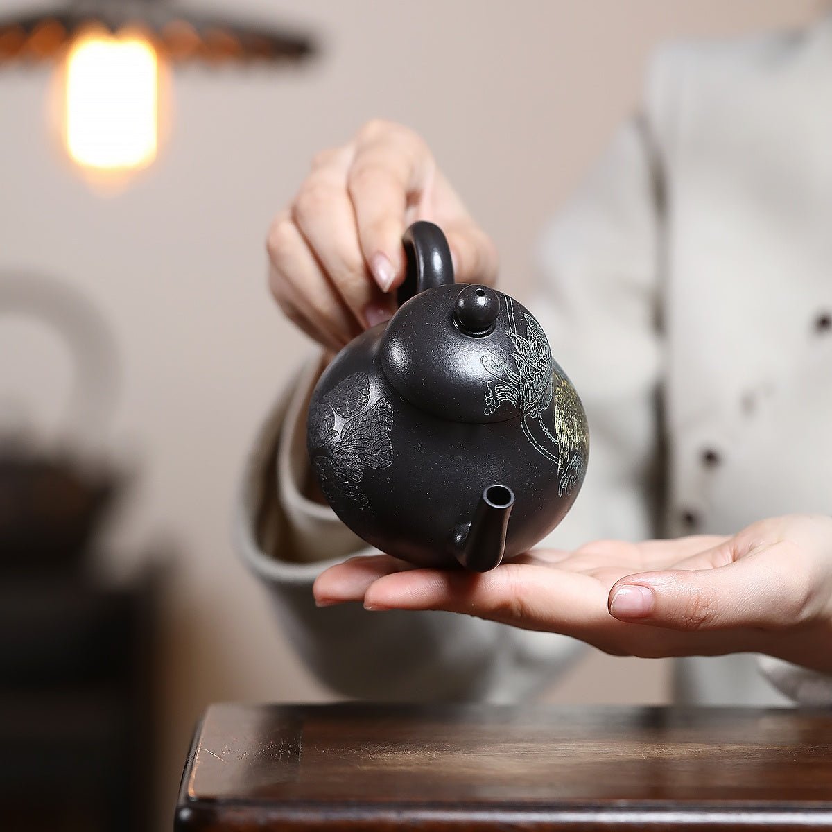 Ming Qing Han Gu 180cc - Yixing Handmade Teapot - zycs_China