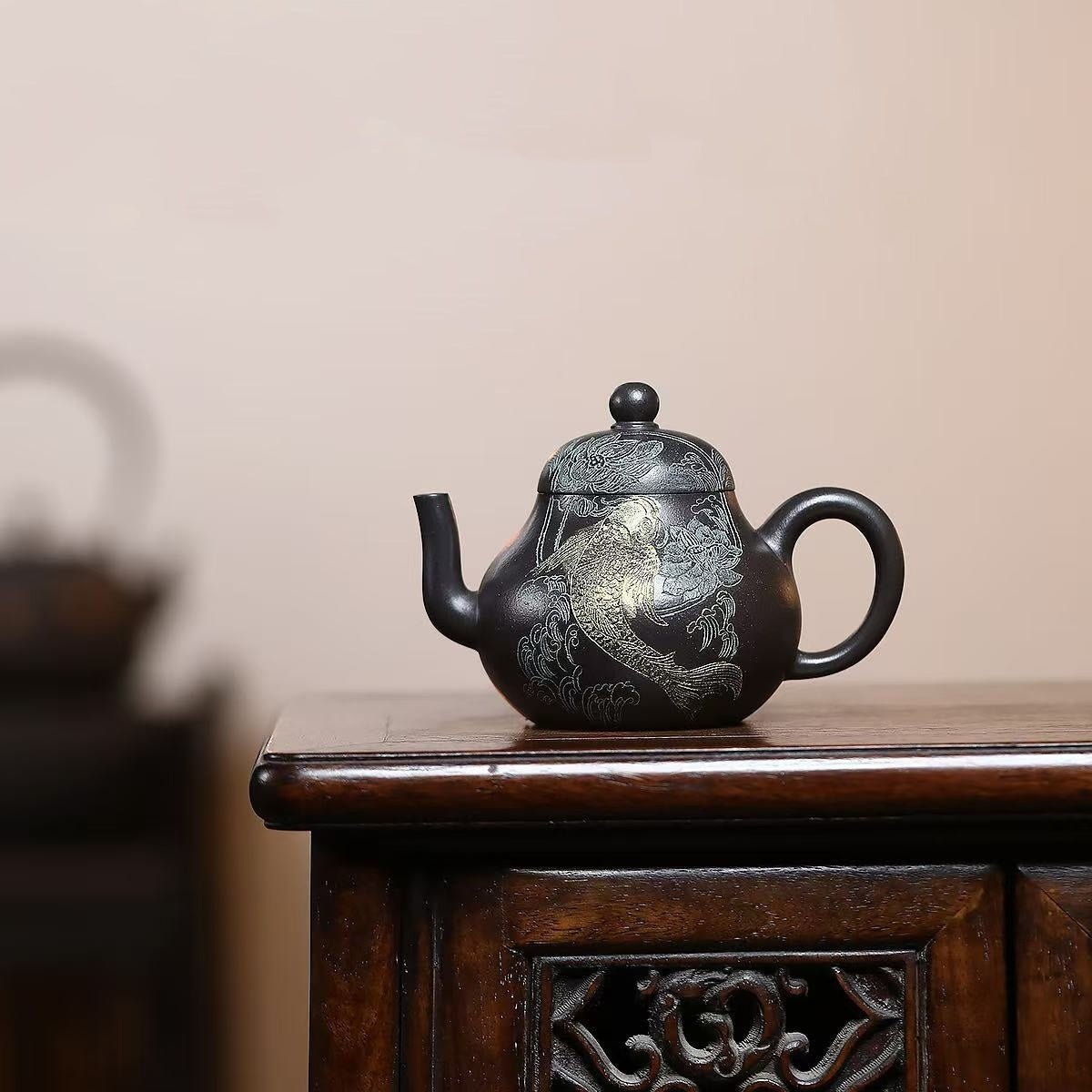 Ming Qing Han Gu 180cc - Yixing Handmade Teapot - zycs_China